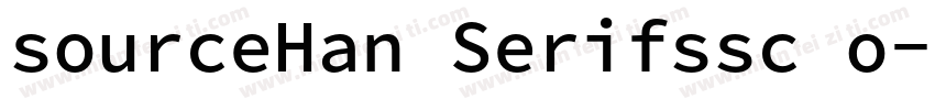 sourceHan Serifssc o字体转换